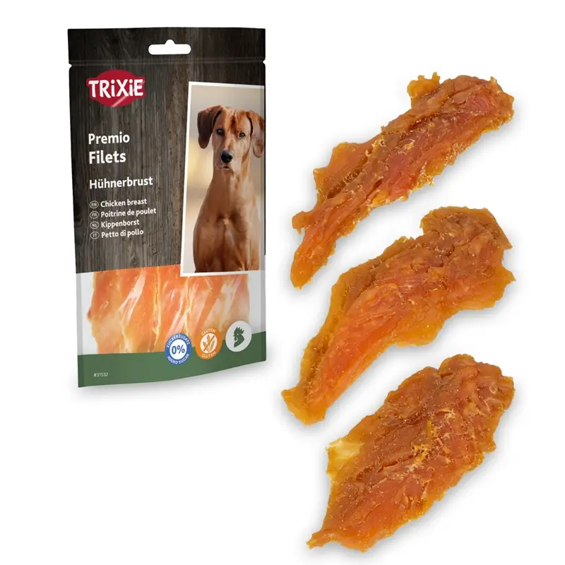 Aktuell Trixie PREMIO Chicken Filets, Hundeleckerli mit Hühnerbrust, 100g
