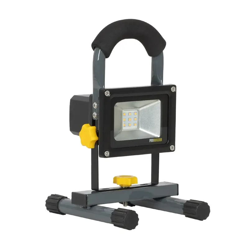 Direktkauf Akku LED-Arbeitsleuchte 10 Watt - Baustrahler, 700 Lumen, 3000K, IP65