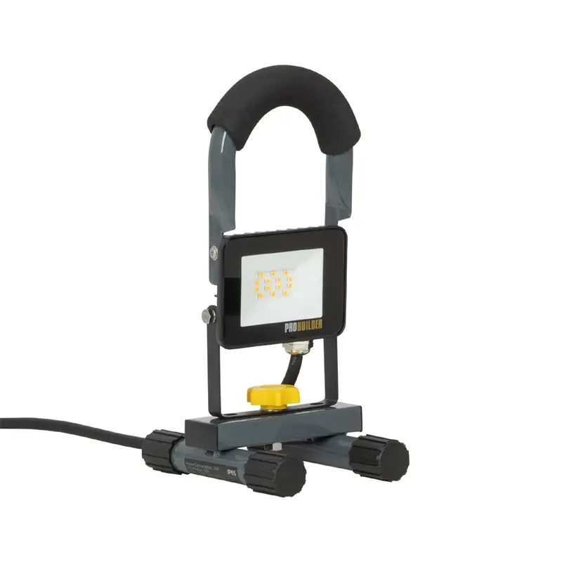 LED-Arbeitsleuchte 10 Watt - Baustrahler, 800 Lumen, 3000K, IP65 Neue Ware