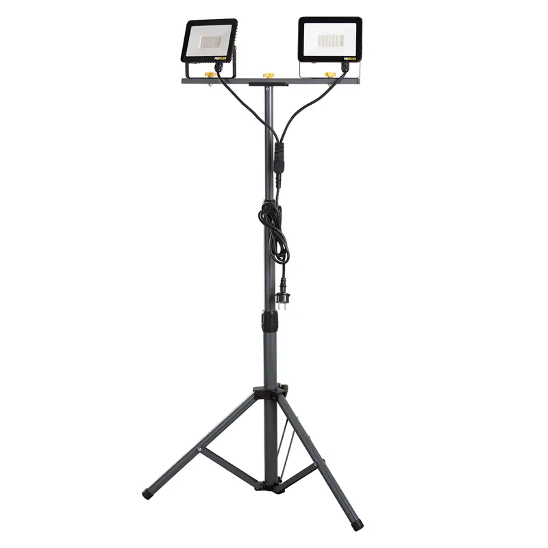 LED-Arbeitsleuchte mit Stativ 2x30 Watt - Baustrahler, 4800 Lumen, 3000K, IP65 Billig