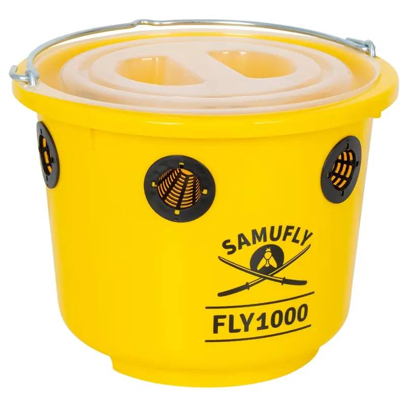 SAMUFLY Fliegenfalle "FLY1000" Fliegenschutz für Pferde, Fliegeneimer Heißes Angebot
