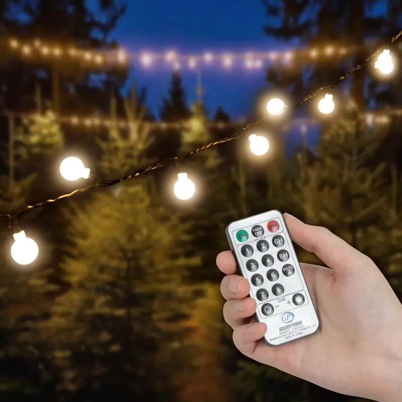 VOSS.garden LED-Lichterkette mit Kugeln, 5m, 50 LEDs, warmweiß Jetzt Kaufen