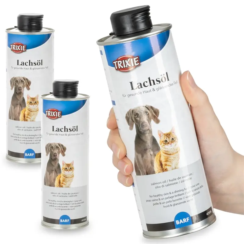 Preisknaller 3x Trixie Lachsöl für Hunde und Katzen, 500ml