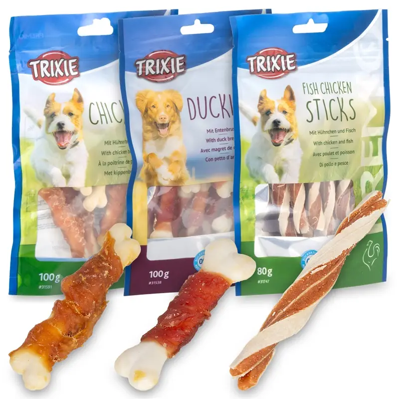 Heißes Angebot Trixie PREMIO Mix Set, Chickies + Duckies + Fish Chicken Sticks