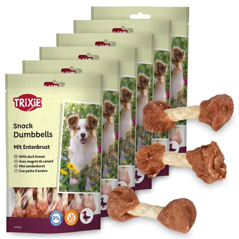 Preis Gesenkt 6x Trixie PREMIO Duck Bites, Hundeleckerli mit Entenbrust, 80g