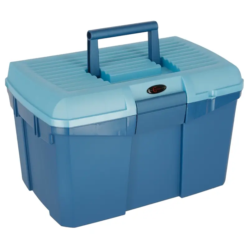 Preis Gesenkt Covalliero Putzbox "Siena" - inkl. Aufstiegshilfe, mit Tragegriff, marine-/hellblau