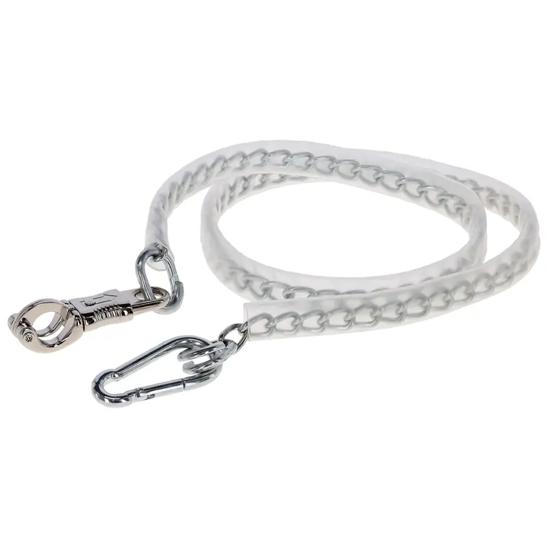 Must-Have Anbindekette mit Kunststoff-Überzug, Panikhaken und Karabiner, 140cm