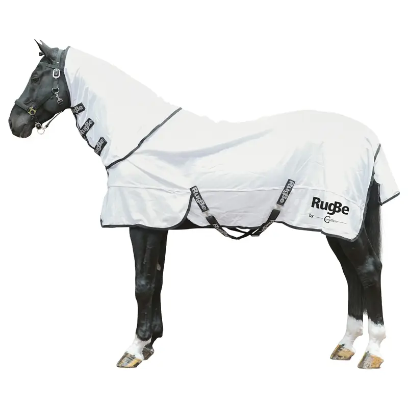 Sonderaktion RugBe Fliegendecke "SuperFly" mit Halsteil, Pferdedecke, 115cm
