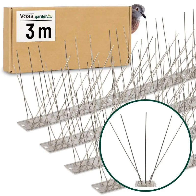 Solange Der Vorrat Reicht VOSS.garden Vogelabwehr - Premium - Taubenabwehr, Vogelspitzen 300cm