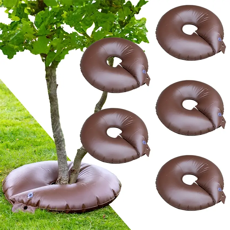 Ausverkauf 5x Baum Bewässerungsring 56 Liter, mobile Baumbewässerung