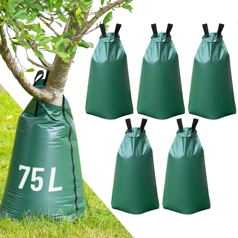 Billig 5x Baum Bewässerungssack 75 Liter, mobile Baumbewässerung