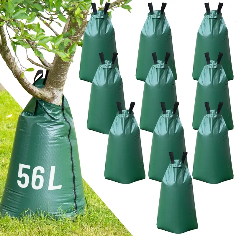 Highlight 10x Baum Bewässerungssack 56 Liter, mobile Baumbewässerung