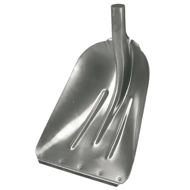Super-Preis Aluminium Schnee- und Getreideschaufel - stabil und langlebig, 41x33cm, mit Stoßkante
