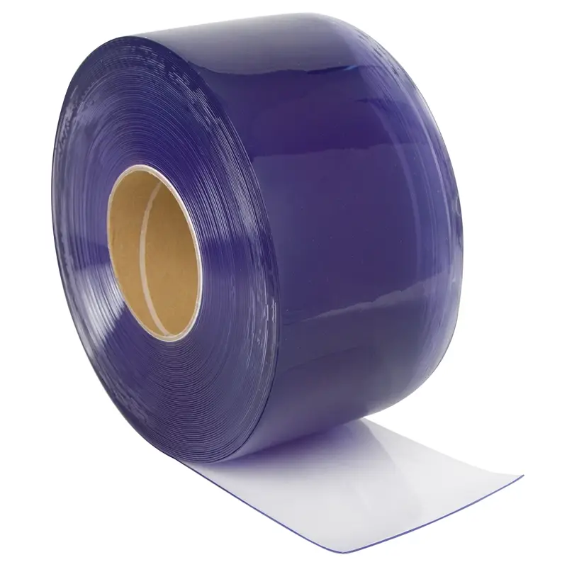 50m Rolle Streifenvorhang PVC, 20cm x 2mm, Premium bis -20°C, Lamellenvorhang transparent Highlight
