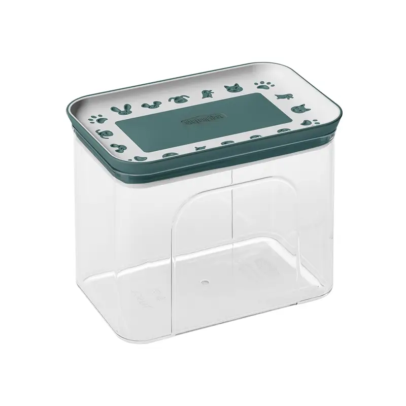 Beliebt Snackbox 1,2 Liter, Futterbehälter aus transparentem Kunststoff, luftdichter Deckel, grün