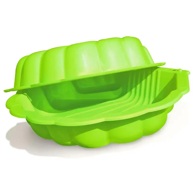 Meistverkauft Sandmuschel aus Kunststoff, Sandkasten für bis zu 2 Kinder, 155x77,5x18cm
