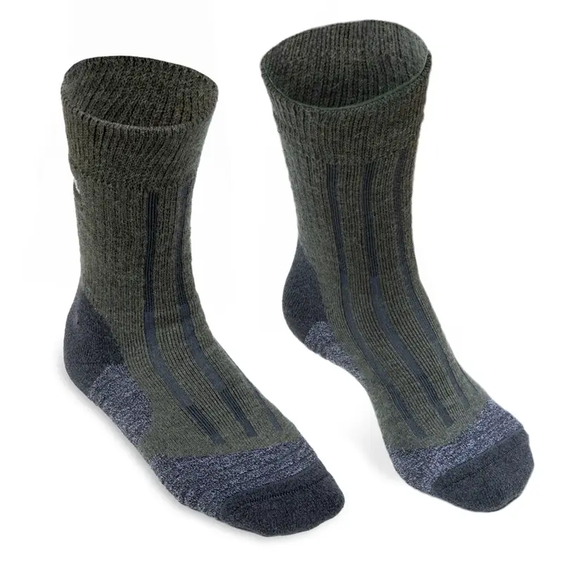 Meindl Jagdsocke, Wolle (Merino) Wandersocke mit Polsterung und verstärkter Ferse, kurz, 36-38 Sichere Zahlung