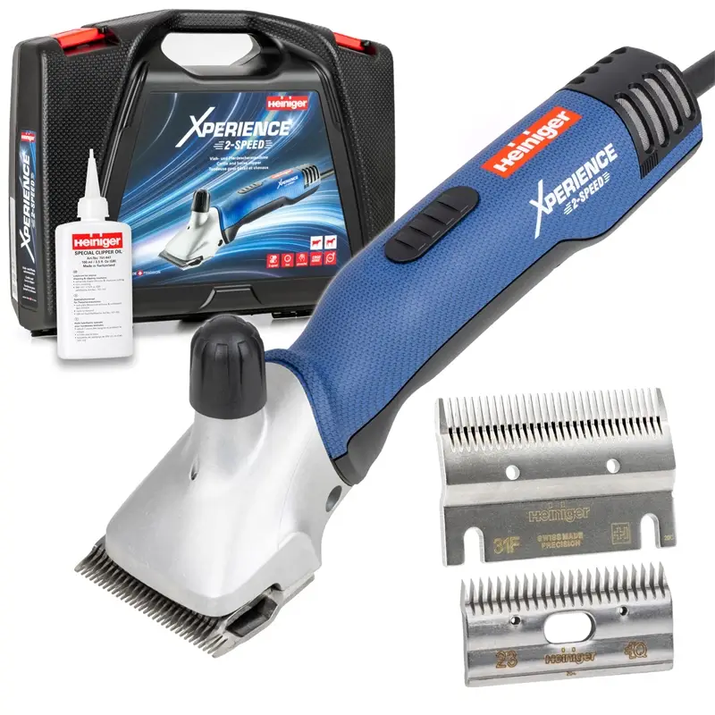 Beliebt Heiniger Xperience 2-Speed, Rinder- Pferdeschermaschine, inkl. 31F/23 Messerset