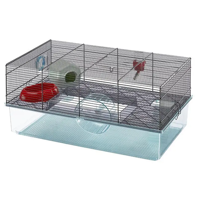 Bestseller Hamsterkäfig Favola, Kleintierkäfig, 2 Etagen, 60x36,5x30cm
