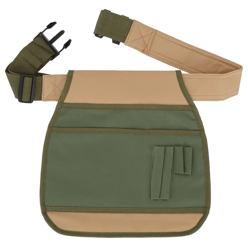 Super-Preis Gartengerätegürtel aus Polyester-Kanevas, verstellbar, 83x34x3,8cm, grün/braun