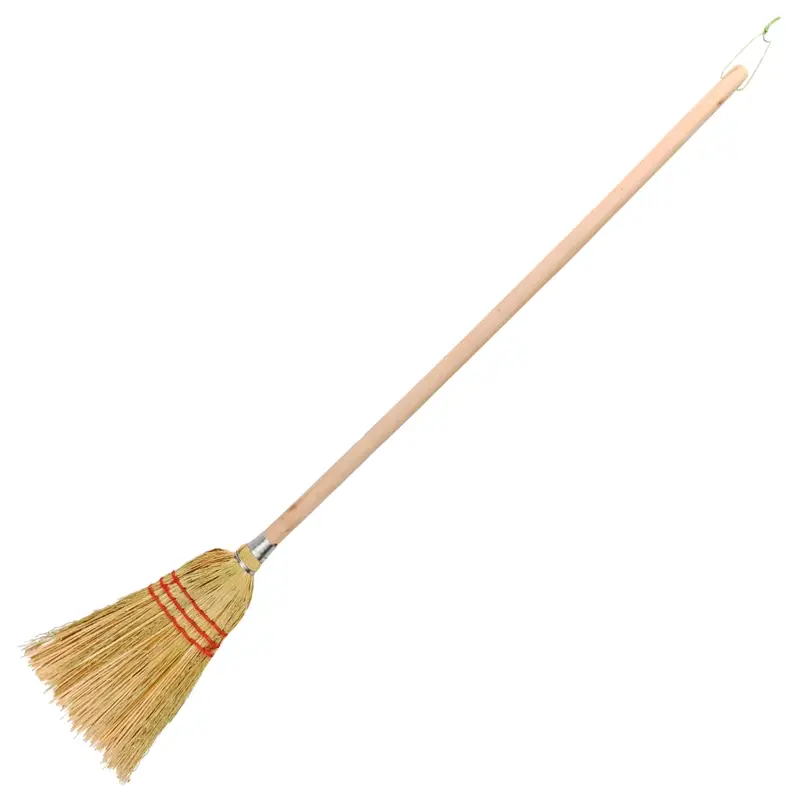 Schnäppchen Hexenbesen für Kinder, mit Holzgriff, für kleine Hände, natürliches Design, 101,8cm