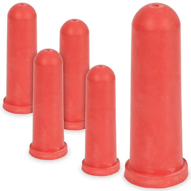 Garantierte Lieferung 5x VOSS.farming-Sauger für Kälber, konisch, rot mit Kreuzschlitz