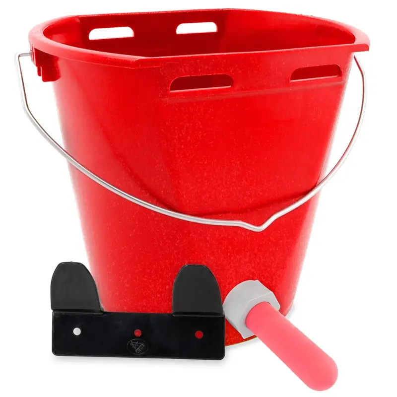 Neue Ware VOSS.farming Kälbereimer, 9 Liter, inkl. Sauger, Ventil und Halterung, Tränkeeimer, rot