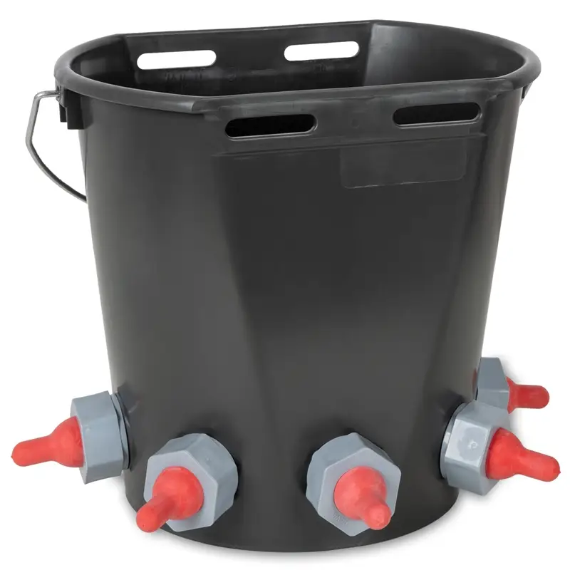 Nur Für Kurze Zeit VOSS.farming Lämmereimer, 9 Liter, mit 5 Saugstellen, inkl. Sauger, Ventil