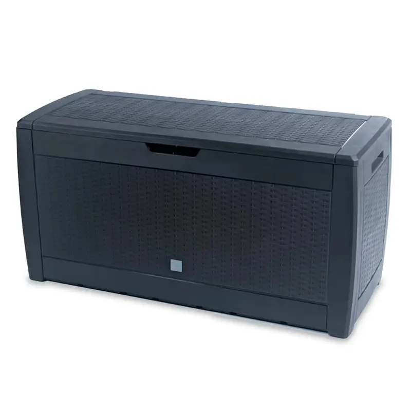 Highlight Gartentruhe Boxe Rato, 310l, UV-beständig, auf Rollen, abschließbar, 119x48x60cm, anthrazit