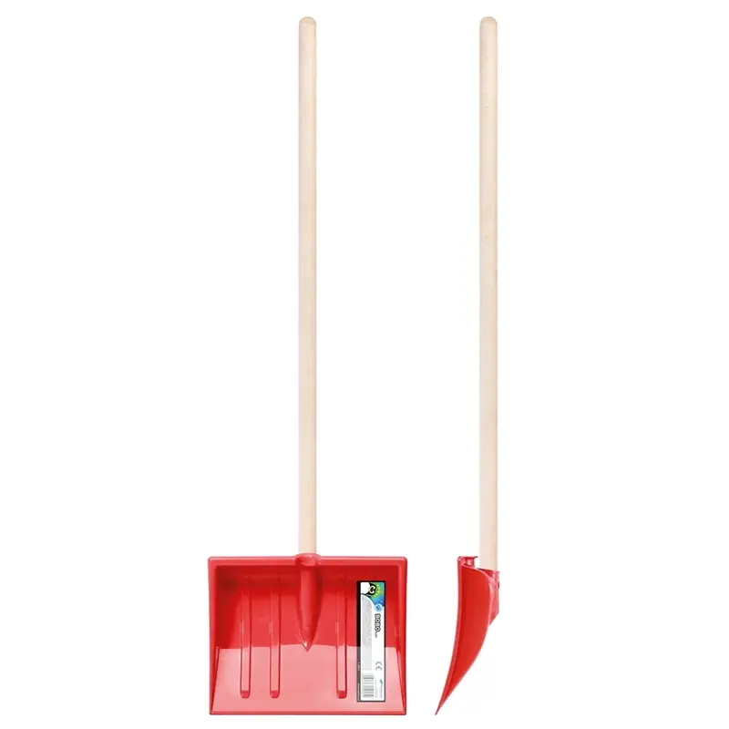 Heißes Angebot Kinder Schneeschaufel, Schneeschieber mit Holzstiel, ab 3 Jahren, 86x25cm, rot
