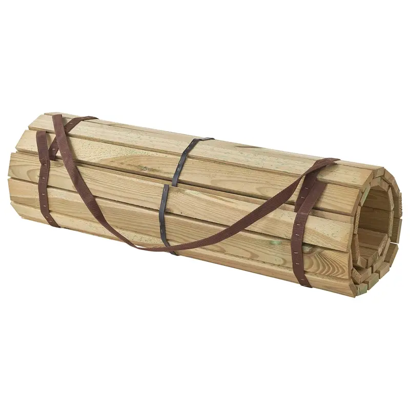 Rollterrasse MATEA 90x200cm aus Kiefernholz, Mobile Terrasse, 1,9cm dick Preisreduziert