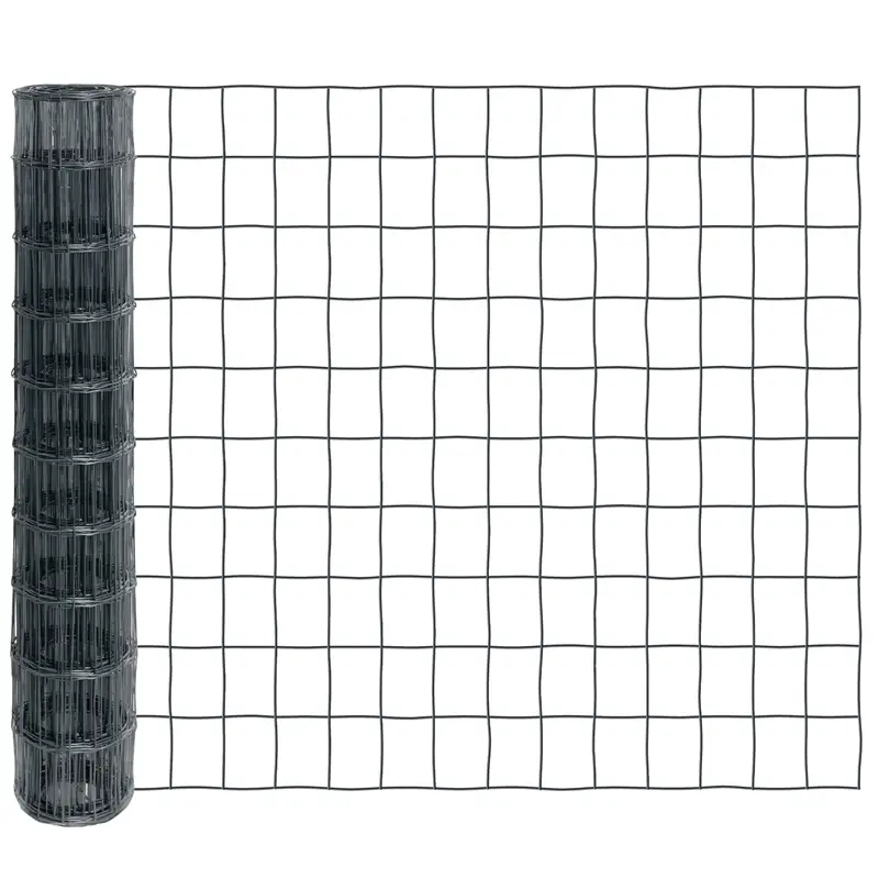 Echt 10m VOSS.garden Gitterzaun 100cm - Premium Maschendrahtzaun 100x75mm, Gartenzaun, anthrazit