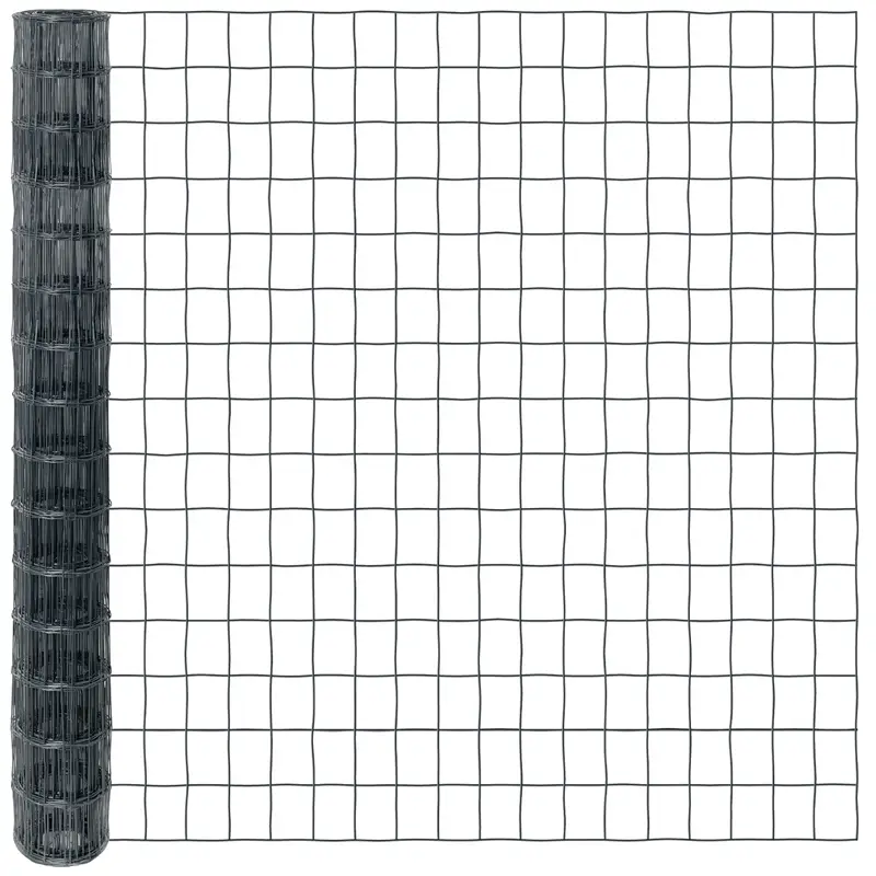 10m VOSS.garden Gitterzaun 150cm - Premium Maschendrahtzaun 100x75mm, Gartenzaun, anthrazit Preis Gesenkt