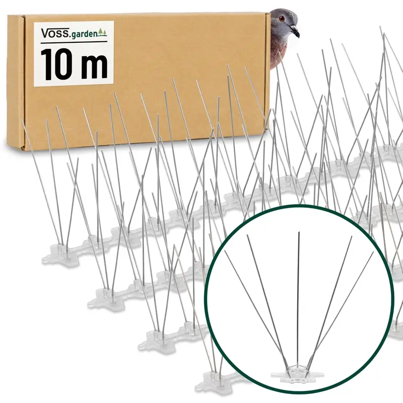 Letzte Chance Taubenabwehr 10m, Vogelabwehr Bird Spikes "Classic", Vogelspitzen, Vogelschreck