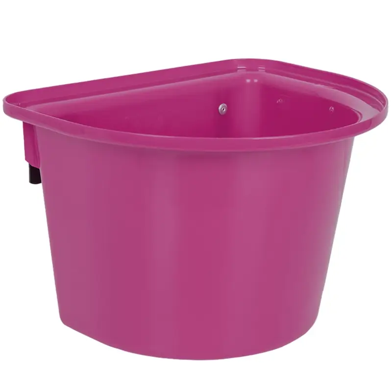 Preisknaller Transportkrippe, Futtertrog zum Einhängen, Turnier-Futterkrippe ohne Tragegriff, pink