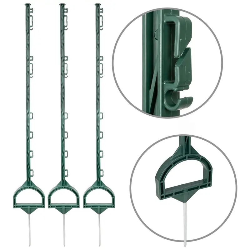 20x VOSS.farming Steigbügelpfähle 115cm, grün Direktkauf
