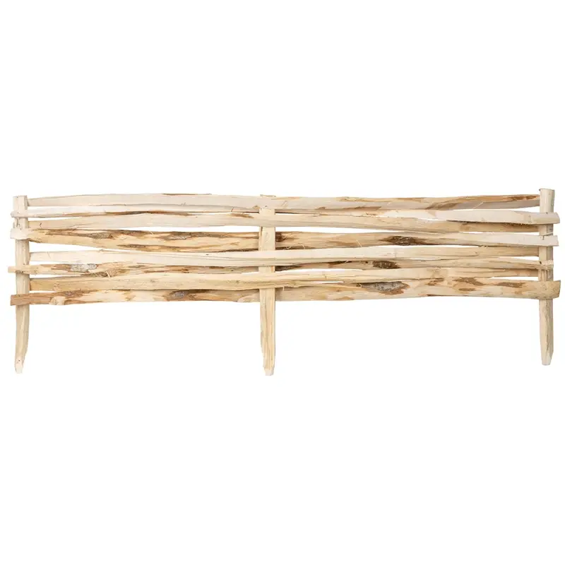 Neu VOSS.garden Steckzaun,100x20cm, Beeteinfassung Holz, Rasenbegrenzung