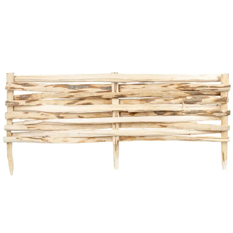 VOSS.garden Steckzaun,100x30cm, Beeteinfassung Holz, Rasenbegrenzung Neue Ware
