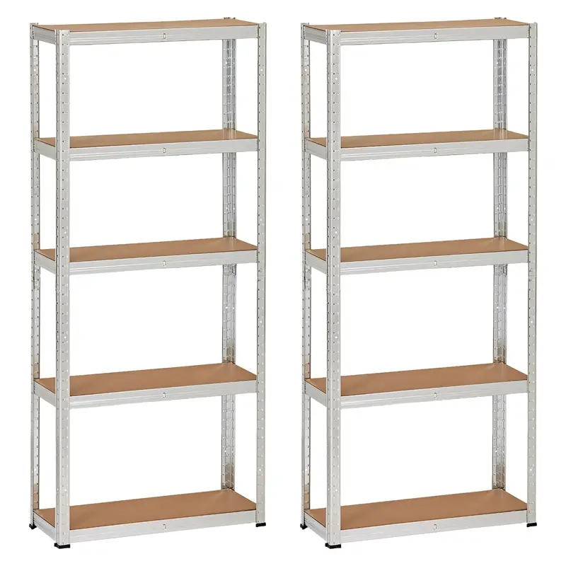 2x Schwerlastregale, Kellerregale 172x75x30cm - Lagerregale mit verstellbaren Böden, 75kg pro Lage Neu Im Sortiment