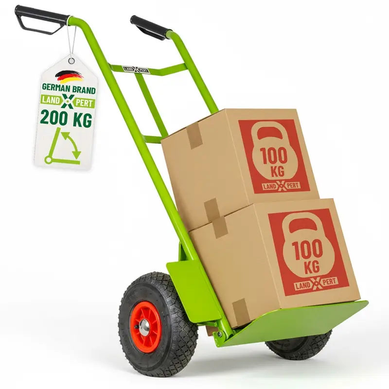 LandXpert Sackkarre, Transportkarre 200kg , Lufträder und Schutzblech - klappbar Super-Preis