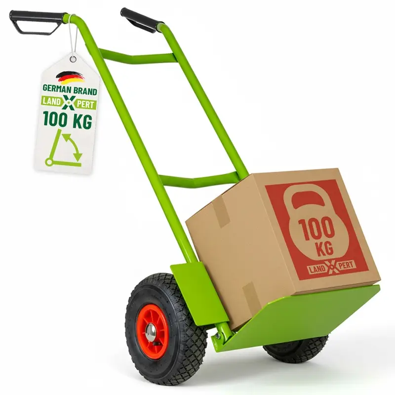 Kracherpreis LandXpert Sackkarre, Transportkarre 100kg , Lufträder und Schutzblech - klappbar