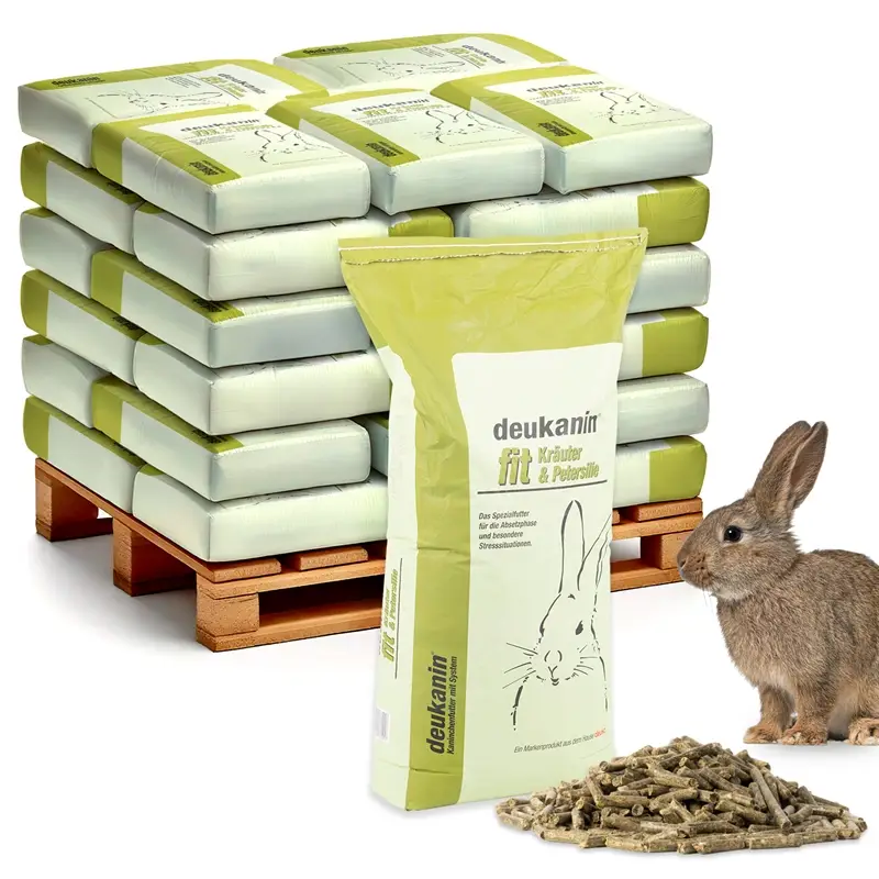 Top-Preis Palette deukanin "fit Kräuter & Petersilie" Kaninchenfutter, Meerschweinchenfutter, 30 x 25kg