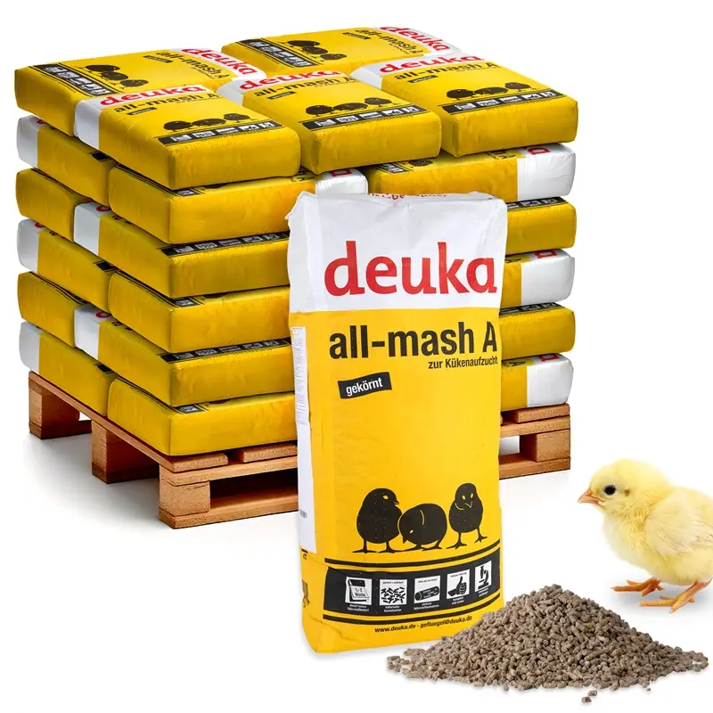 Preisknaller Palette Deuka all-mash A gekörnt, ohne Kokzidiostatikum - Kükenfutter, 30 x 25kg