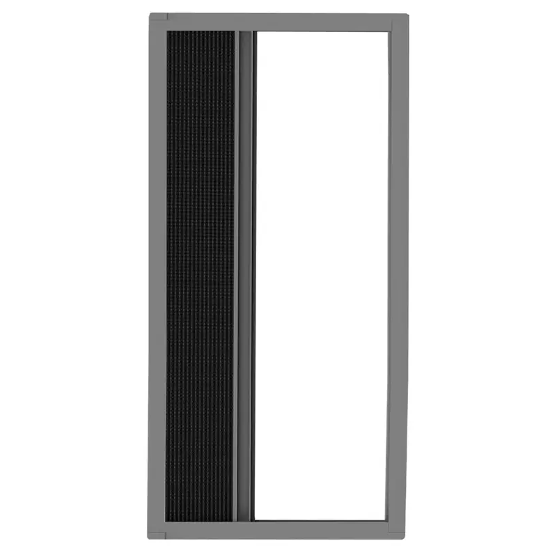 Top-Seller Tür-Plissee mit Alurahmen, Insektenschutz, bohrlos, zuschneidbar, 100x215cm, anthrazit