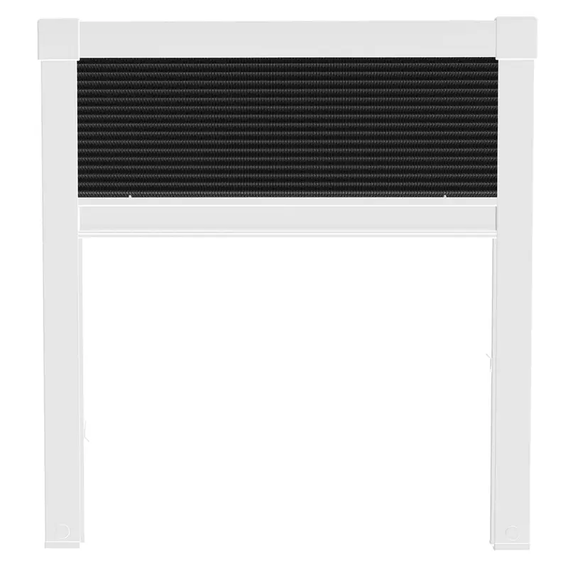 Insektenschutz-Plissee für Dachfenster mit Alurahmen, Fliegengitter, zuschneidbar, 114x160cm, weiß Super-Preis