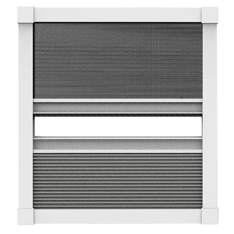 Direkt Vom Hersteller Duo-Plissee für Dachfenster mit Alurahmen, Insektenschutz & Sonnenschutz, 134x160cm, weiß