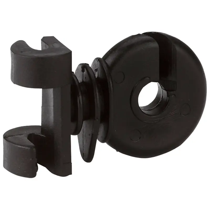 25x Zusatzisolator für Ovalstahlpfähle, schwarz Geprüft