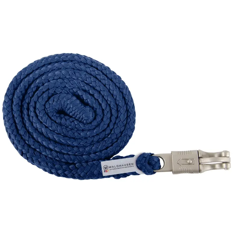 Markenware Waldhausen Anbindestrick Plus, Panikhaken, geflochten, 2m, dunkelblau