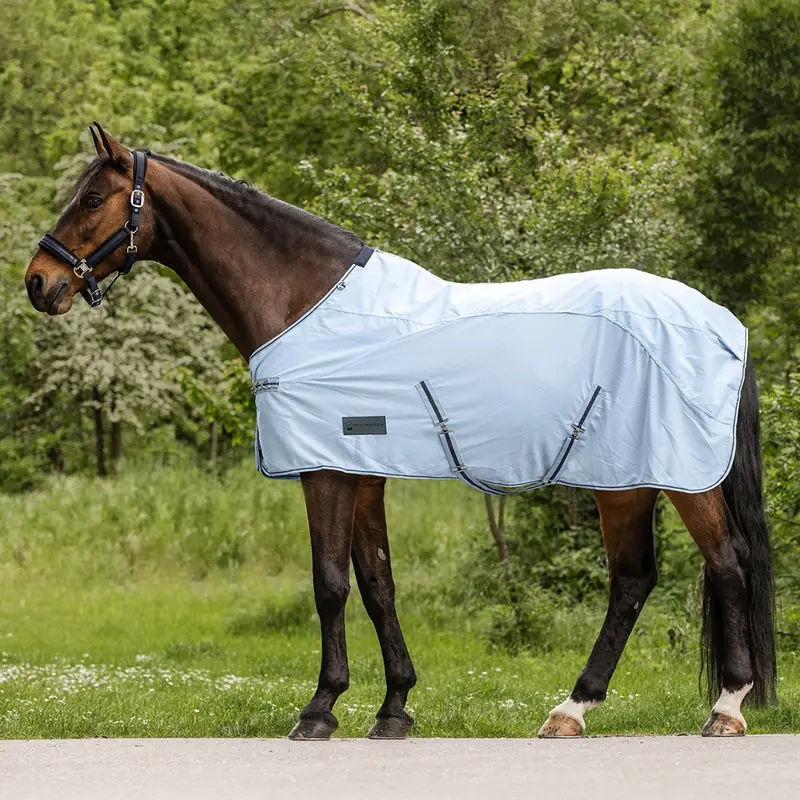 Rabatt Waldhausen Protect Regen-Fliegendecke, hellblau/nachtblau, 165cm