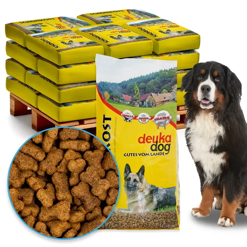 Aktuell deuka dog Schonkost 17x15kg - Trockenfutter für ältere & sensible Hunde, mit Geflügel, Reis & Gelati